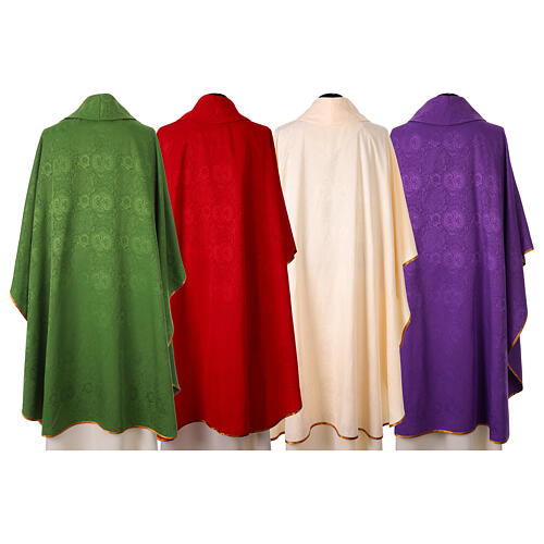Simple Damask Chasuble with Flourishes 8