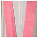 Kasel in Rosa mit Damastoptik, stilisierten Ornamenten und goldfarbenem Saum s8
