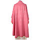 Chasuble rose damassée motif floral s6