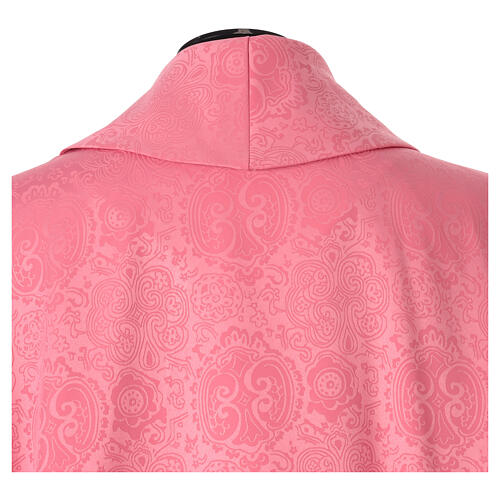 Pink damask chasuble with swirls 5