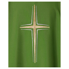 Chasuble with Bicolor Embroidered Cross by In Primis