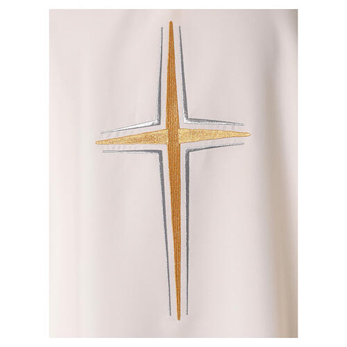 Chasuble with Bicolor Embroidered Cross by In Primis 5