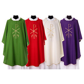 KIT CASULLAS 4 COLORES bordado dorado Eucaristía In primis