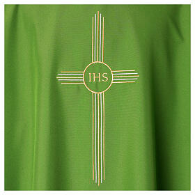 4-COLOR CHASUBLE KIT with Bicolor IHS Embroidery In Primis