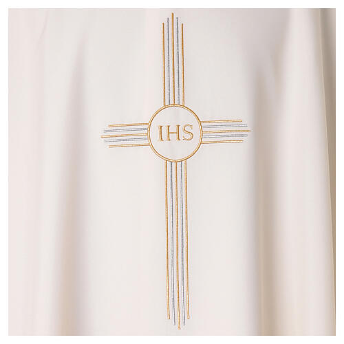 4-COLOR CHASUBLE KIT with Bicolor IHS Embroidery In Primis 5