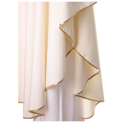 Set mit 4 Kaseln aus Polyester – goldfarbene Säume, In Primis 3