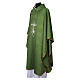 Damask chasuble with gold and silver cross embroidery s11
