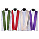 Damask chasuble with gold and silver cross embroidery s16
