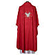 Chasuble et étole à broderie damassée Saint-Esprit s5