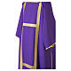 Deacon dalmatic with golden floral-effect galloon and matching deacon stole s10