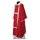 Deacon dalmatic with golden floral-effect galloon and matching deacon stole s12