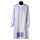 Liturgical chasuble with sky-blue orphrey s7