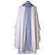 Casula liturgica con stolone celeste  s6
