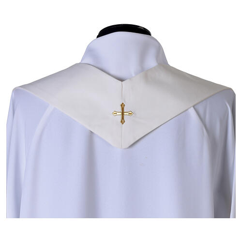 Liturgical chasuble with light blue stolon 8