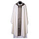 Chasuble with embroidered central orphrey and golden details s8