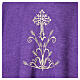 Chasuble with wheat ornament and damask cross embroidery s9