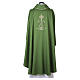 Chasuble ornement épis de blé et croix broderie damassée s11