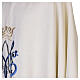 Ivory Marian chasuble with light-blue embroidery s6