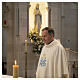 Ivory Marian Chasuble with Light Blue Embroidery s4