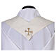 Ivory Marian Chasuble with Light Blue Embroidery s9