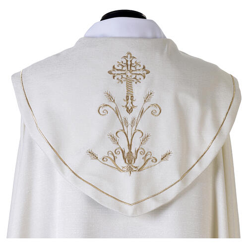Piviale liturgico color avorio Santissimo Nome di Gesù 4