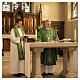 Priesterstola 100 % Polyester mit stilisierter floraler Stickerei in Goldfarbe s2