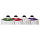 Priesterstola 100 % Polyester mit stilisierter floraler Stickerei in Goldfarbe s11