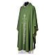 Chasuble with Floral Cross and Golden Scroll Embroidery s11