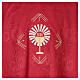 Chasuble damassée avec motif eucharistique JHS et étole s6