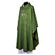 Damask chasuble with Eucharist JHS and stole s12