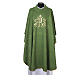 Damask chasuble with gold JHS embroidery s4
