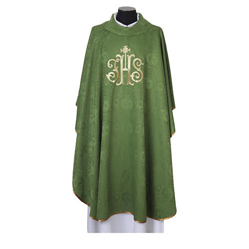 Casula JHS damascata con ricami color oro 4