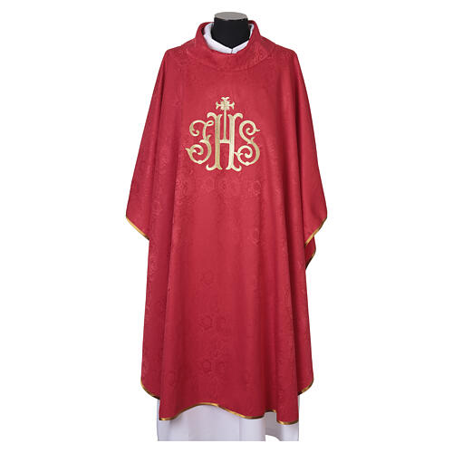 Casula JHS damascata con ricami color oro 6