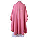Alpha and Omega chasuble in pink with gold and silver embroidery s4