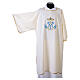 Dalmatique mariale ivoire broderies bleues et or s3