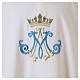 Marian ivory dalmatic with blue and gold embroidery s2