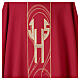 Kasel mit Mittelstab und goldenem IHS-Monogramm s5