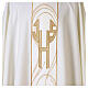 Kasel mit Mittelstab und goldenem IHS-Monogramm s7