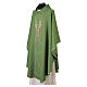 Kasel mit Mittelstab und goldenem IHS-Monogramm s10