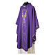 Kasel mit Mittelstab und goldenem IHS-Monogramm s13