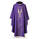Chasuble with central band and golden IHS letters s8