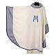 Marienkasel mit Stickerei und Brokatstoff in Gold und Blau s4