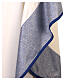 Marienkasel mit Stickerei und Brokatstoff in Gold und Blau s5