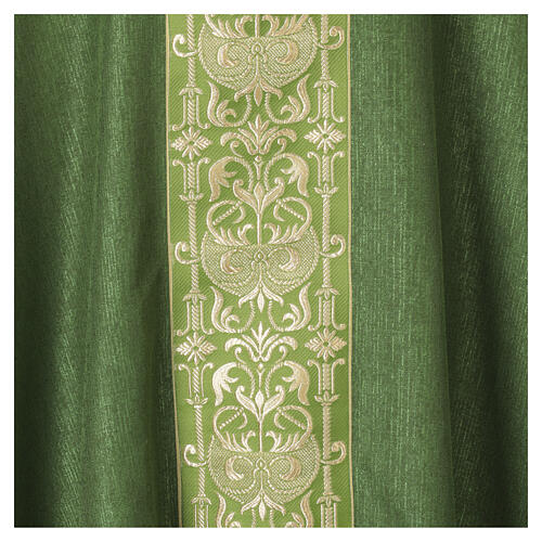 Flame textured chasuble with gold orphrey 3