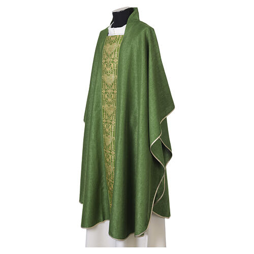 Flame textured chasuble with gold orphrey 4