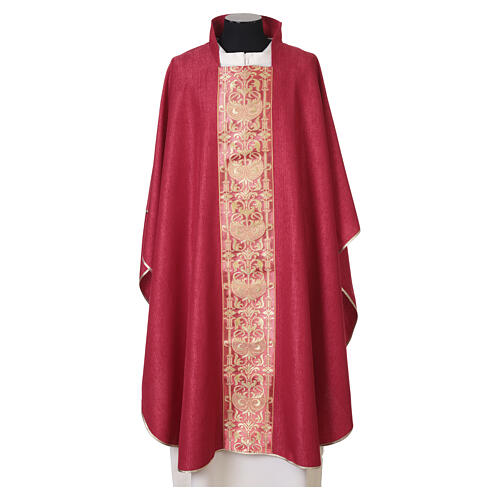 Flame-Textured Chasuble with Gold Stolon 5