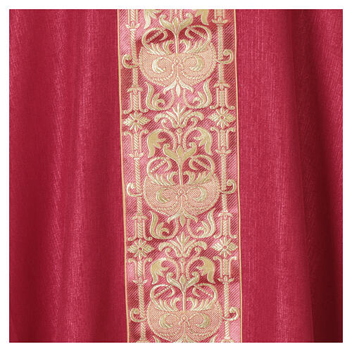 Flame-Textured Chasuble with Gold Stolon 6