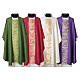 Flame-Textured Chasuble with Gold Stolon s1