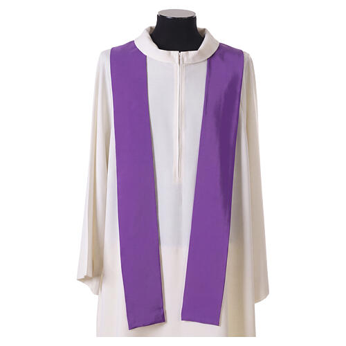 Chasuble légère en polyester croix raisin et épis brodés 13