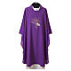 Chasuble légère en polyester croix raisin et épis brodés s4